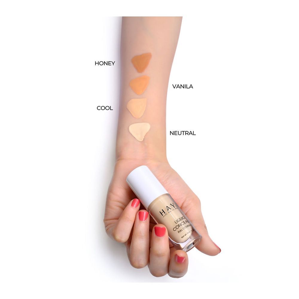Haya Pure Halal Beauty Full Coverage Liquid Concealer, 04 Honey, 6ml - Image 4