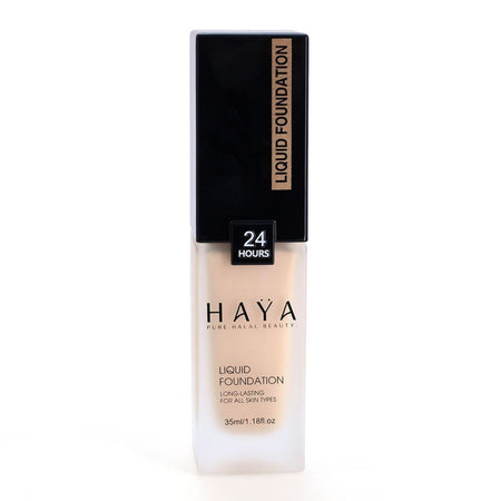 Haya Pure Halal Beauty Long Lasting Liquid Foundation, 01 Fair, 35ml - Main Image