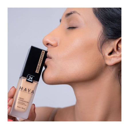 Haya Pure Halal Beauty Long Lasting Liquid Foundation, 03 Ivory, 35ml - Image 3