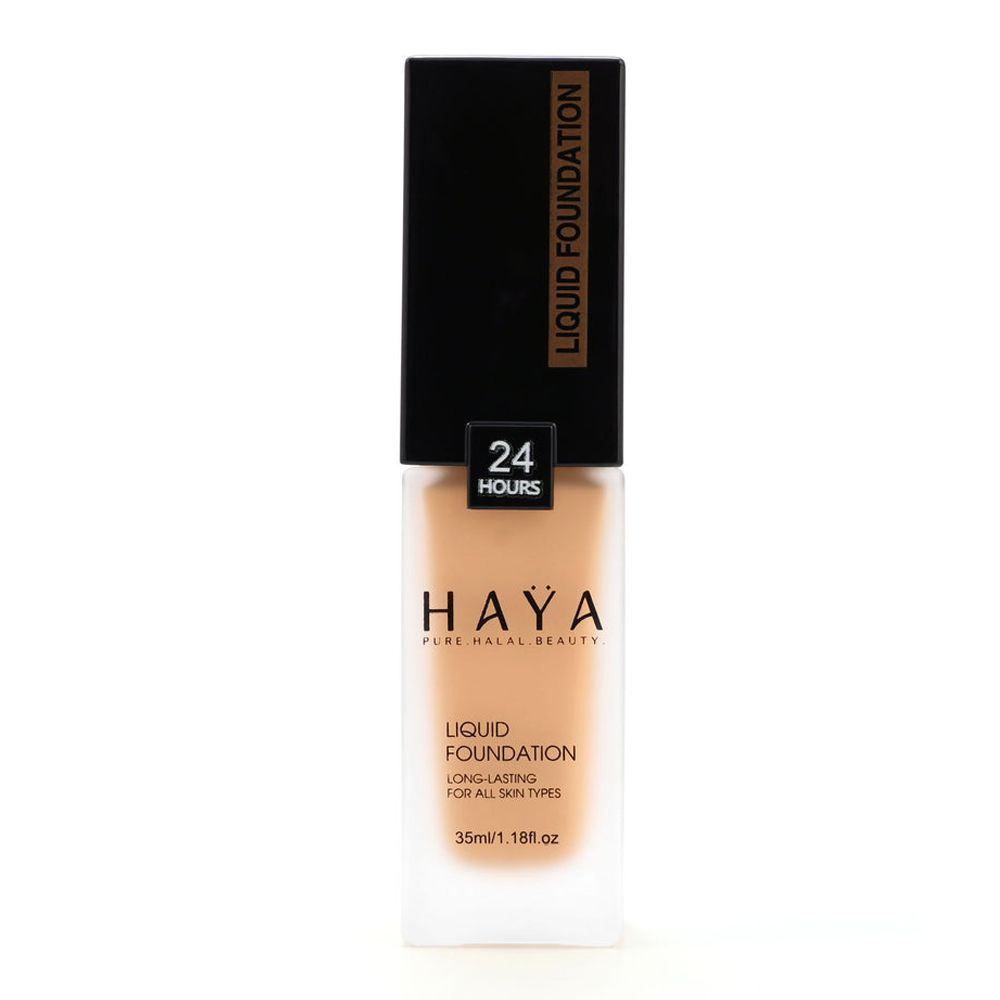 Haya Pure Halal Beauty Long Lasting Liquid Foundation, 04 Beige, 35ml - Main Image