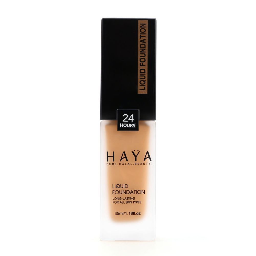 Haya Pure Halal Beauty Long Lasting Liquid Foundation, 06 Tan, 35ml - Main Image