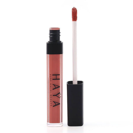 Haya Pure Halal Beauty Matte Liquid Waterproof Lipstick, 06 Crimson, 5g - Main Image