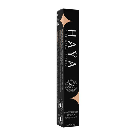 Haya Pure Halal Beauty Matte Liquid Waterproof Lipstick, 06 Crimson, 5g - Image 2