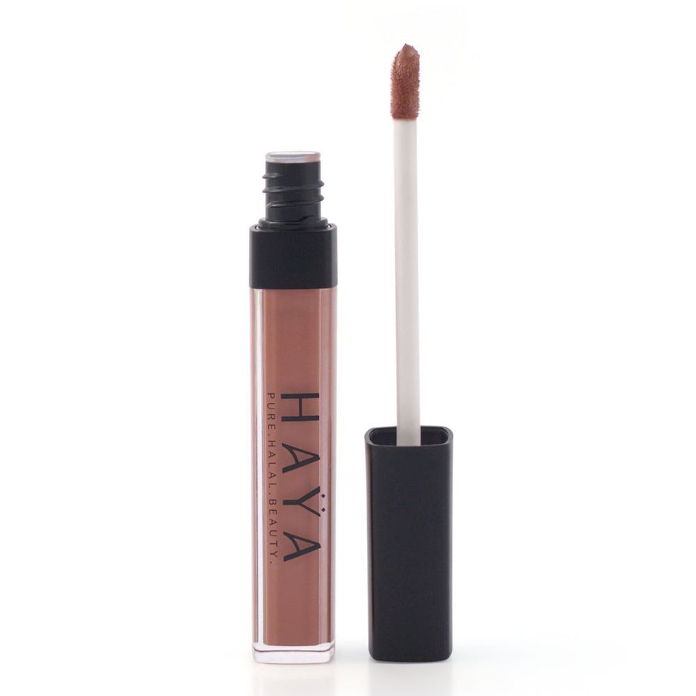 Haya Pure Halal Beauty Matte Liquid Waterproof Lipstick, 03 Tawny Nude, 5g - Main Image