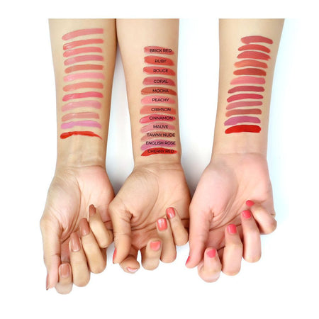 Haya Pure Halal Beauty Matte Liquid Waterproof Lipstick, 01 Cherry Red, 5g - Image 3