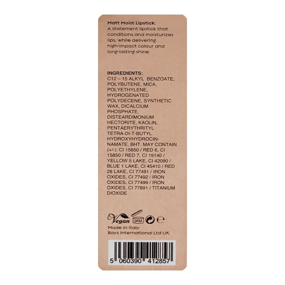 ST London Matte Moist Long Lasting Lipstick, Burgundy Hue, 4.5g - Image 3