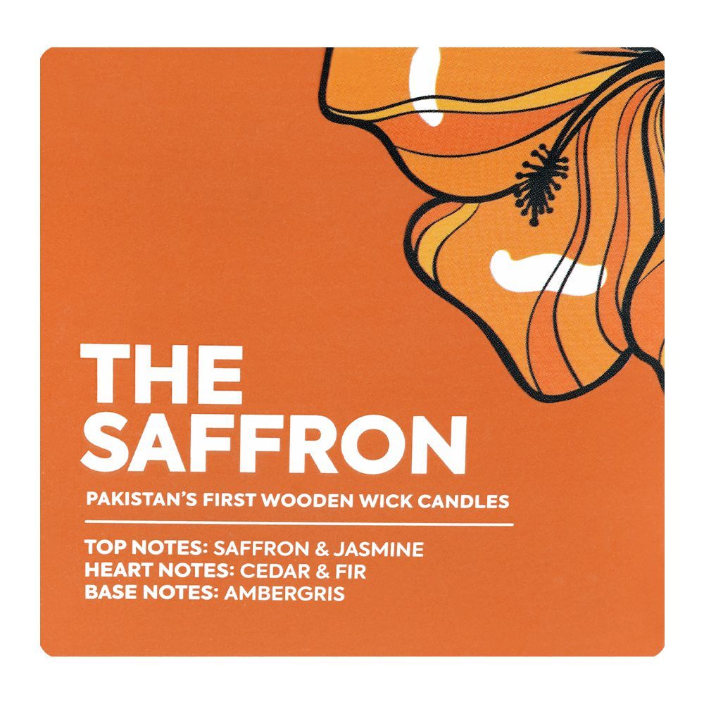 Litt & Co The Saffron Mini Fragranced Candle, Burn Time 16 Hours - Image 3