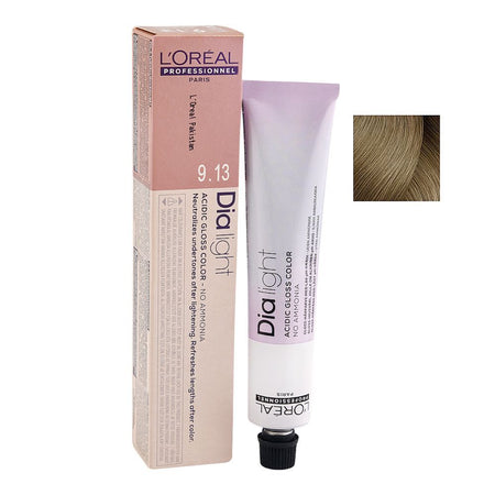 L'Oreal Professionnel Dia Light Hair Colouring Acidic Gloss Color, No Ammonia, 9.13 Very Light Beige Blonde, 50ml - Main Image