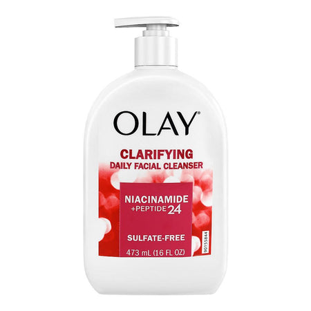 Olay Niacinamide + Peptide 24 Clarifying Daily Facial Cleanser, Sulfate Free, 473ml - Main Image
