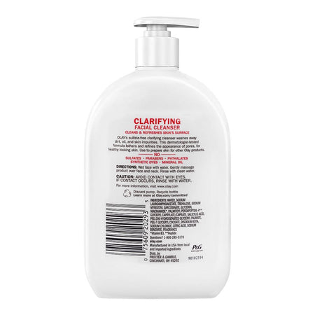 Olay Niacinamide + Peptide 24 Clarifying Daily Facial Cleanser, Sulfate Free, 473ml - Image 2