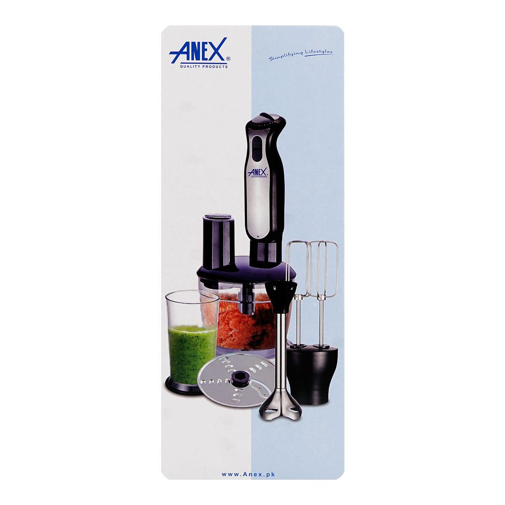 Anex Deluxe Hand Blender, 800W, 220-240V, White, AG-130 - Image 3