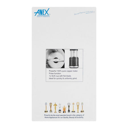 Anex Deluxe Grinder, Black, 380W, 220-240V, AG-646 - Image 4