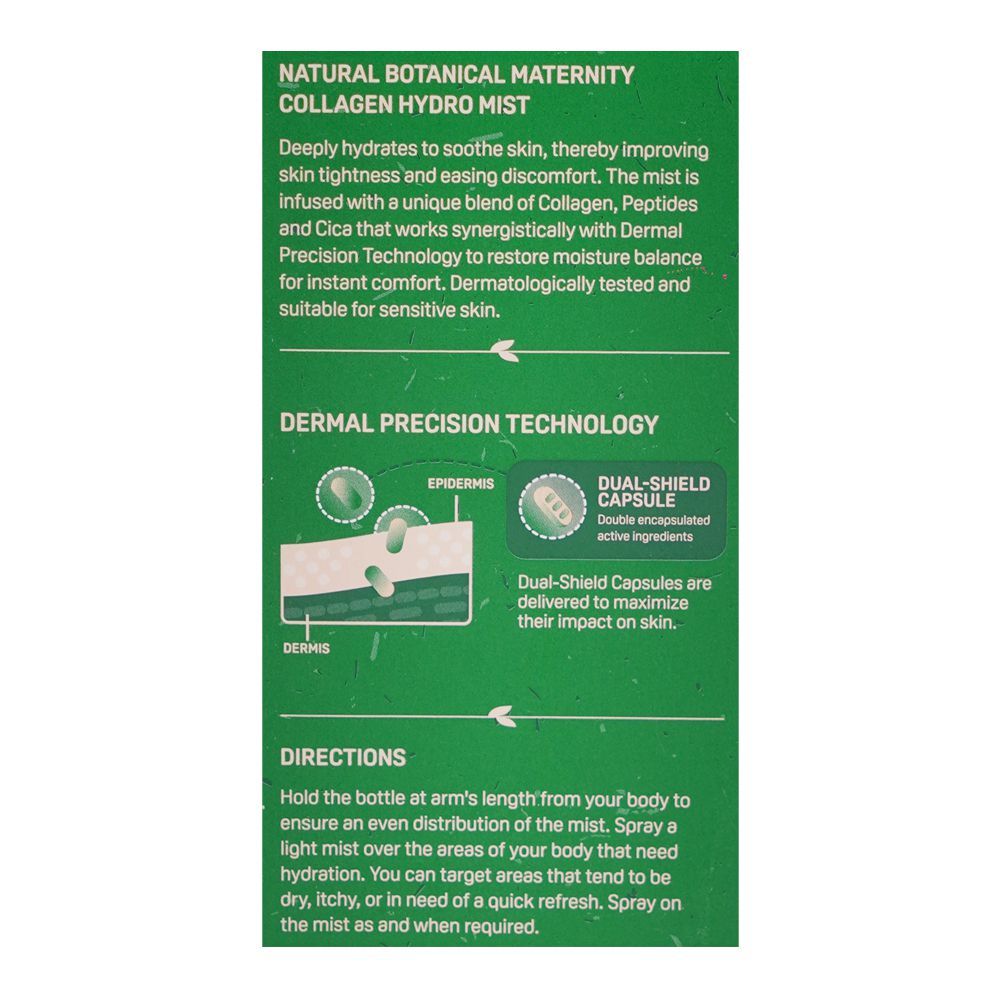Pigeon Natural Botanical Maternity Collagen Hydro Mist, For Sensitive Skin, 100ml, I79896 - Image 3