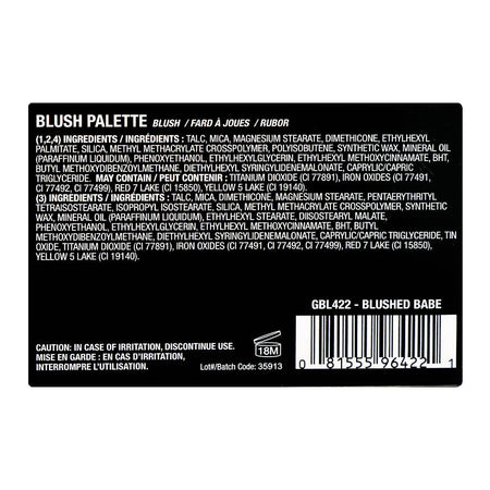 L.A. Girl Fanatic Blush Palette, GBL422 Blushed Babe, 4-Pack - Image 5