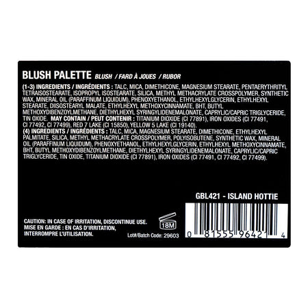 L.A. Girl Fanatic Blush Palette, GBL421 Island Hottie, 4-Pack - Image 5