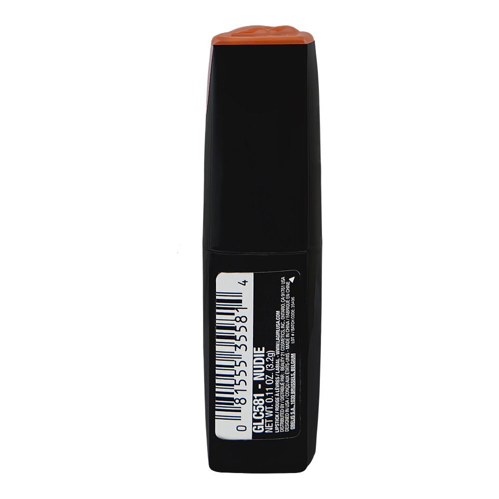 L.A. Girl Lip Attraction Lipstick, GLC581 Nudie, 3.2g - Image 3