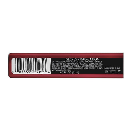 L.A. Girl Lip Mousse Velvet Lip Color, GLC785 Bae-Cation, 6ml - Image 4