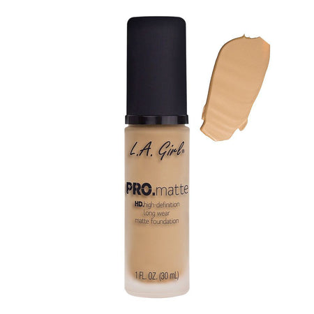 L.A. Girl Pro Matte HD Long Wear Matte Foundation, GLM718 Sandy Beige, 30ml - Main Image