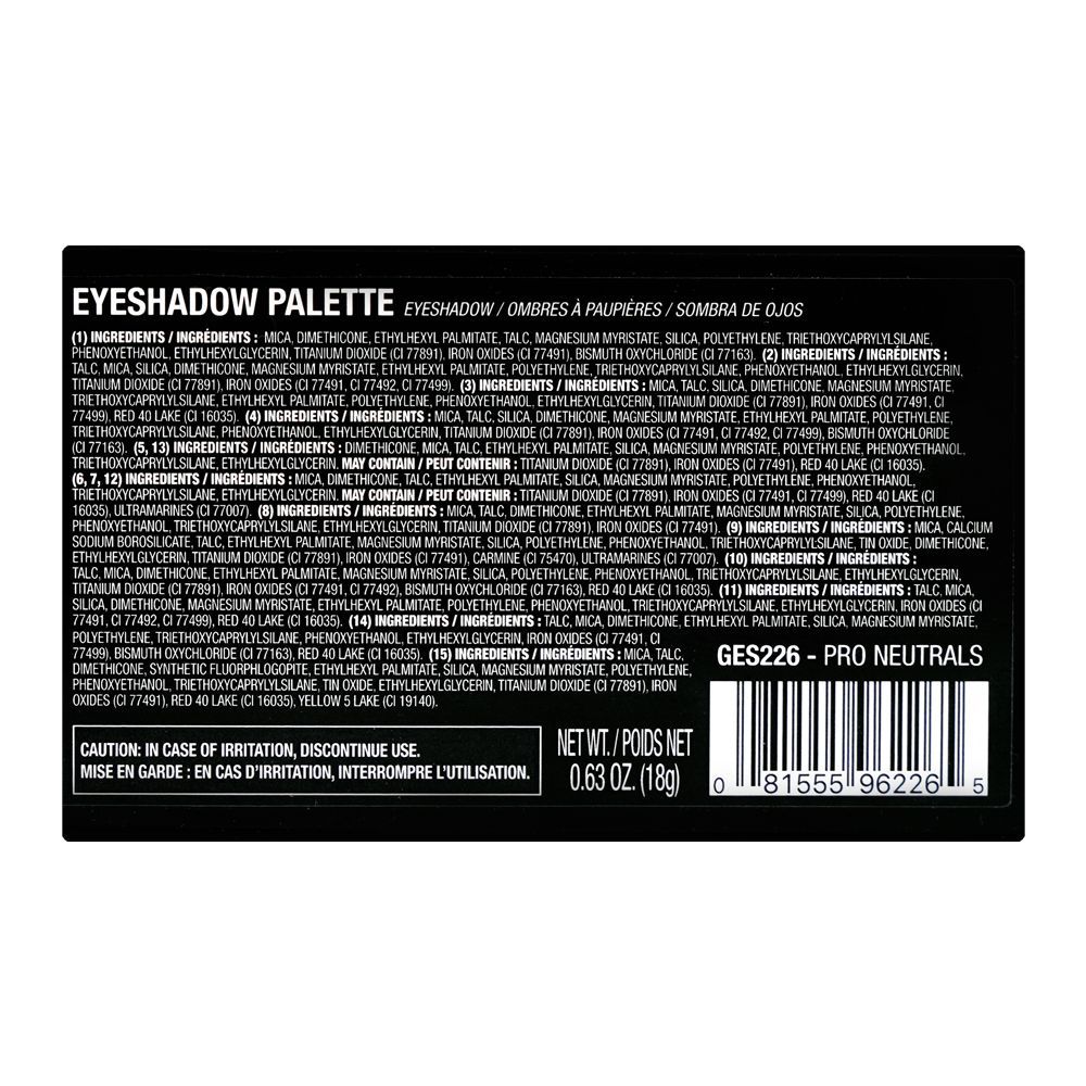 L.A. Girl Pro Neutrals Eyeshadow Palette, GES226 Pro-Neutrals, 15-Pack - Image 4