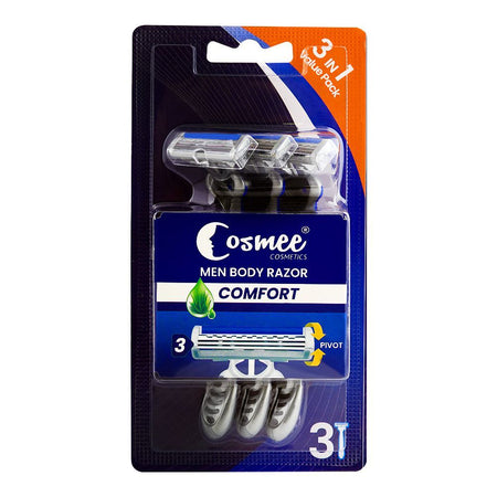 Cosmee Men Comfort Body Razor, 3-Pack - Main Image