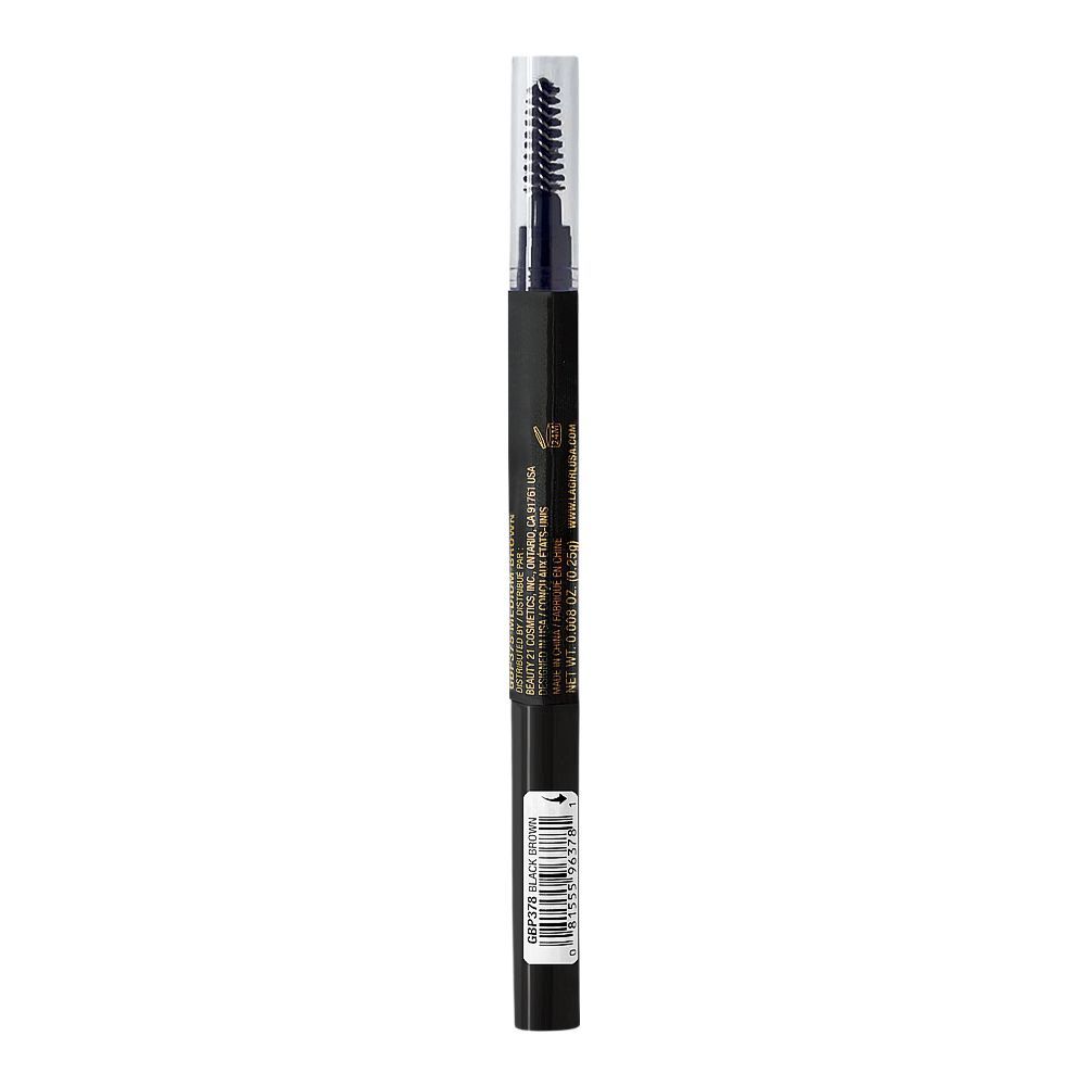 L.A. Girl Brow Bestie Auto Pencil With Spoolie, GBP378 Black Brown, 0.25g - Image 2