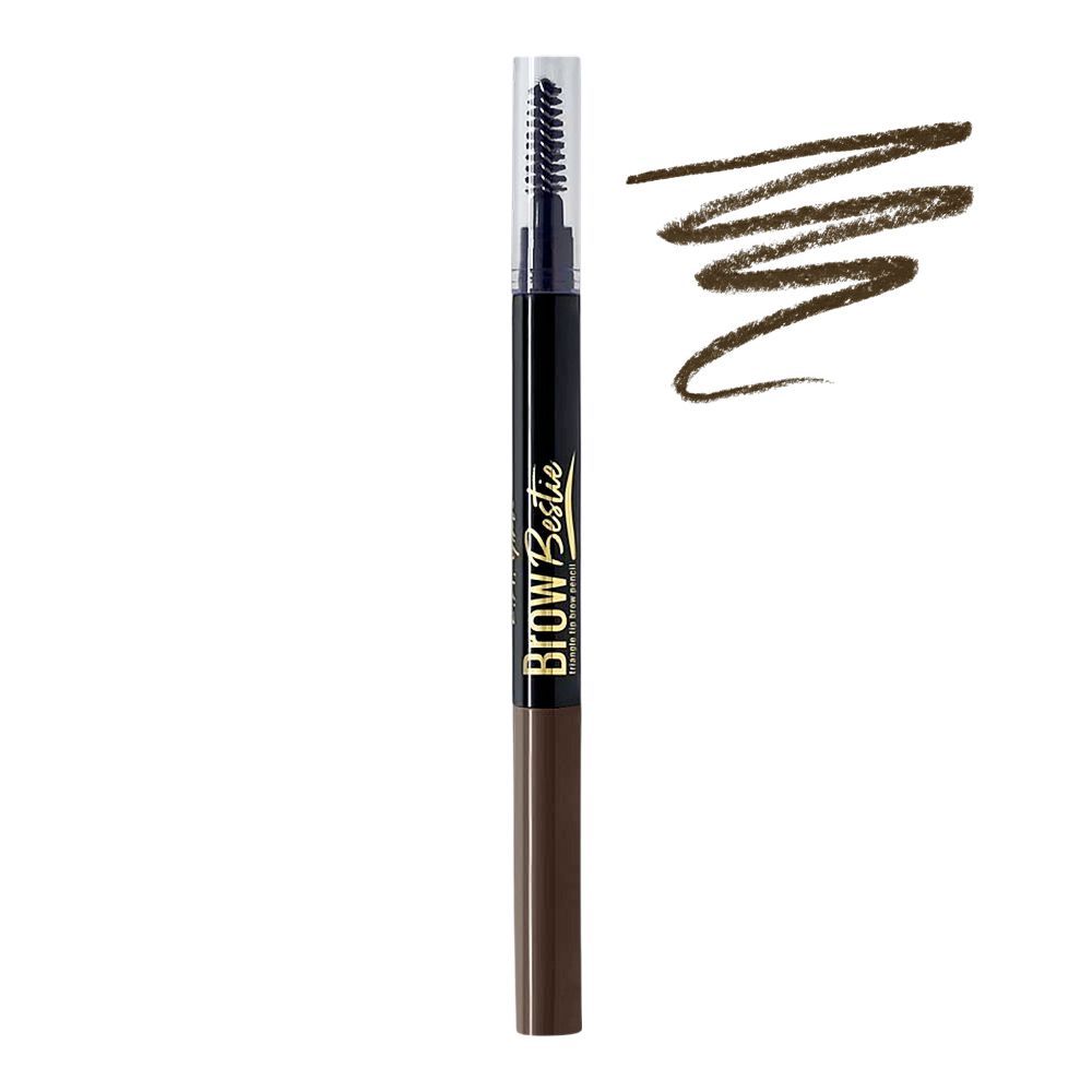 L.A. Girl Brow Bestie Auto Pencil With Spoolie, GBP375 Medium Brown, 0.25g - Main Image