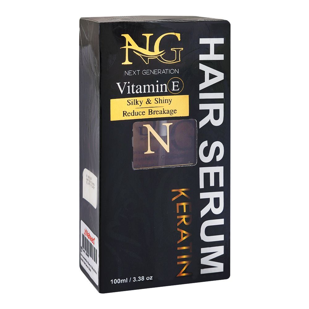 Next Generation Vitamin E Silky & Shiny Reduce Breakage Keratin Hair Serum, 100ml - Main Image