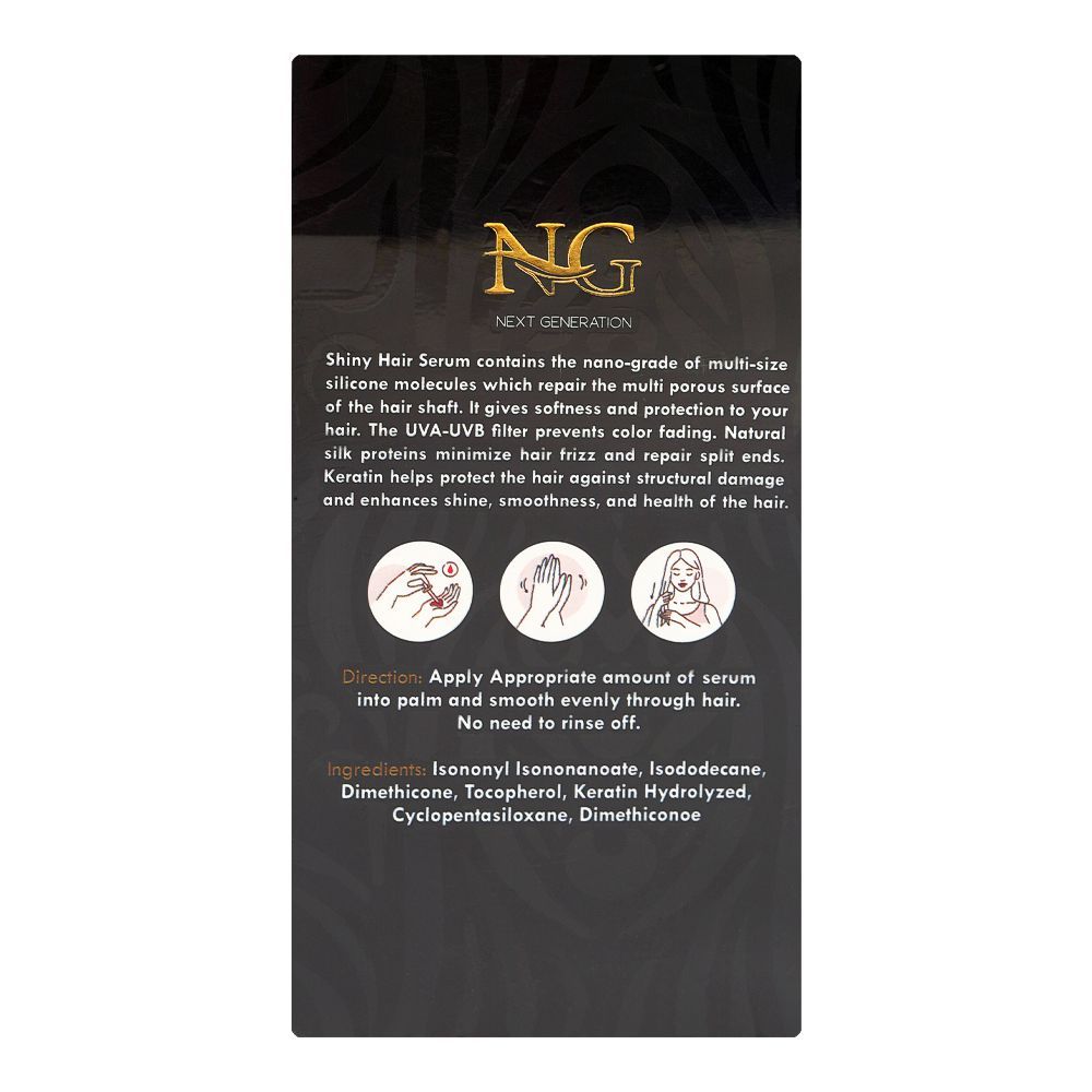 Next Generation Vitamin E Silky & Shiny Reduce Breakage Keratin Hair Serum, 100ml - Image 2