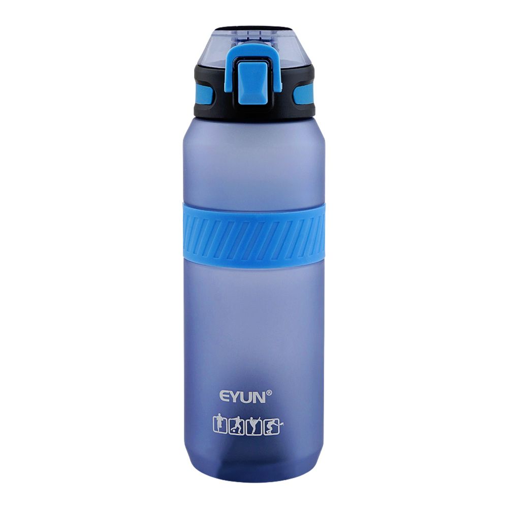 AJF Eyun Plain Water Bottle With Cap Lock, Blue, SB-05, 1000ml - Main Image