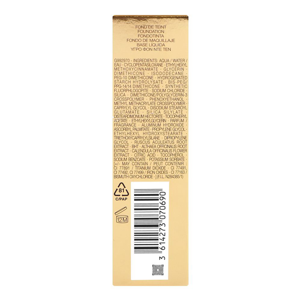 Yves Saint Laurent Touche E'Clat Le Teint Long Wear Glow Foundation, SPF22 PA++ BD10 Warm Porcelain, 25ml - Image 4