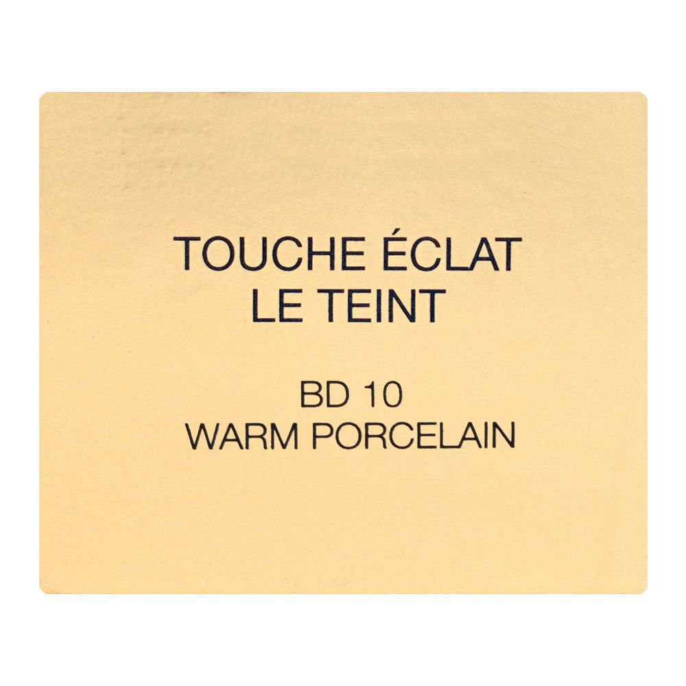 Yves Saint Laurent Touche E'Clat Le Teint Long Wear Glow Foundation, SPF22 PA++ BD10 Warm Porcelain, 25ml - Image 6