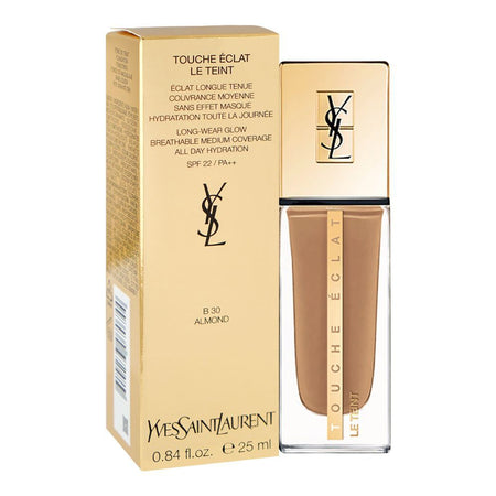 Yves Saint Laurent Touche E'Clat Le Teint Long Wear Glow Foundation, SPF22 PA++ B30 Almond, 25ml - Main Image