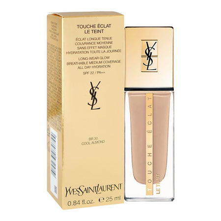 Yves Saint Laurent Touche E'Clat Le Teint Long Wear Glow Foundation, SPF22 PA++ BR30 Cool Almond, 25ml - Main Image