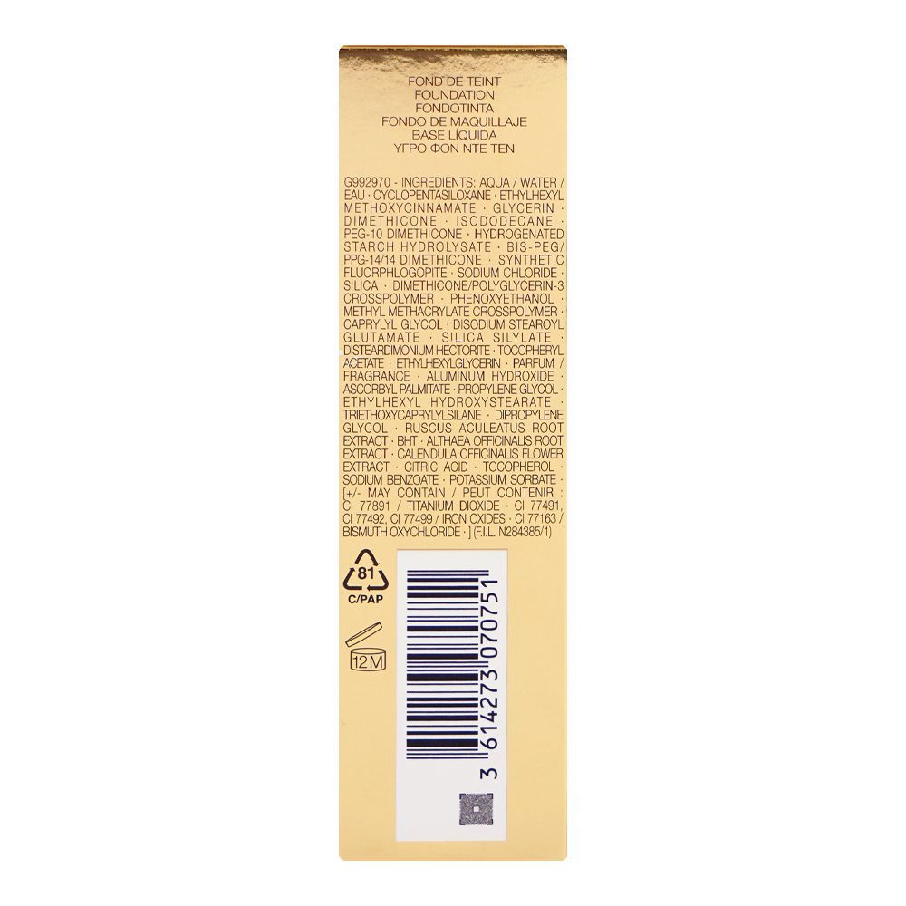 Yves Saint Laurent Touche E'Clat Le Teint Long Wear Glow Foundation, SPF22 PA++ BR30 Cool Almond, 25ml - Image 4