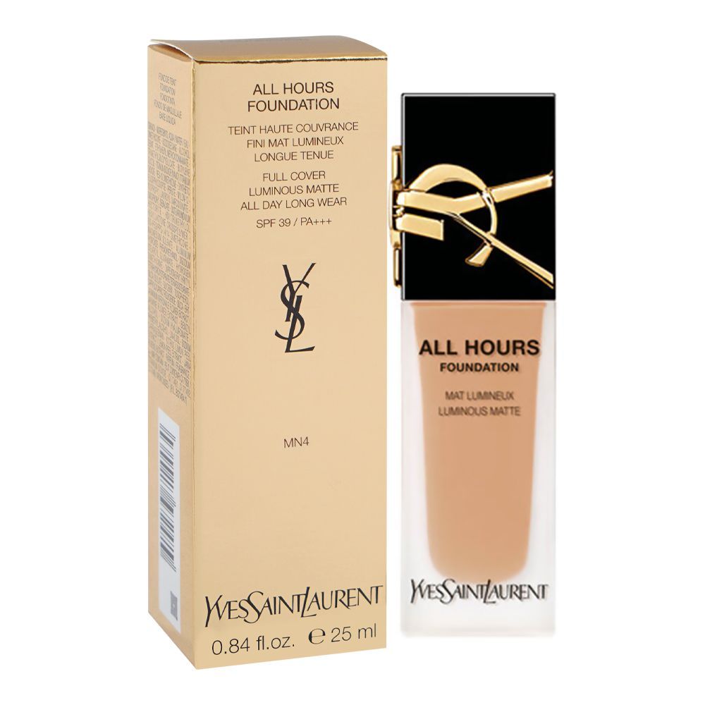Yves Saint Laurent All Hours Teint Haute Full Cover Luminous Matte Foundation, SPF39 PA+++ MN4 - Main Image