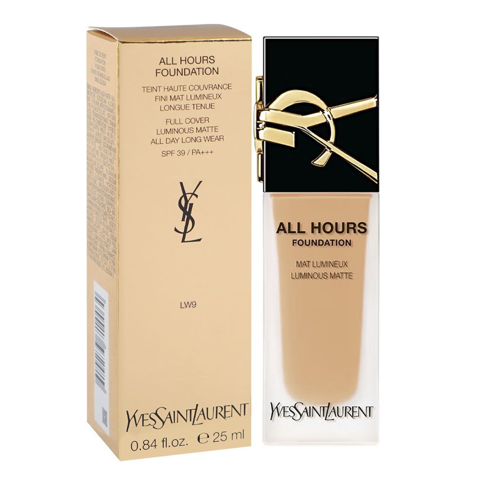 Yves Saint Laurent All Hours Teint Haute Full Cover Luminous Matte Foundation, SPF39 PA+++ LW9 - Main Image