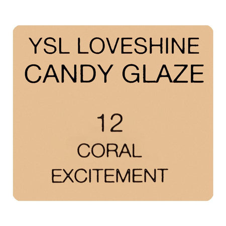 Yves Saint Laurent Love Shine Candy Glaze Glossy Shine Lip Gloss Stick, 12 Coral Exitement, 3.2g - Image 6