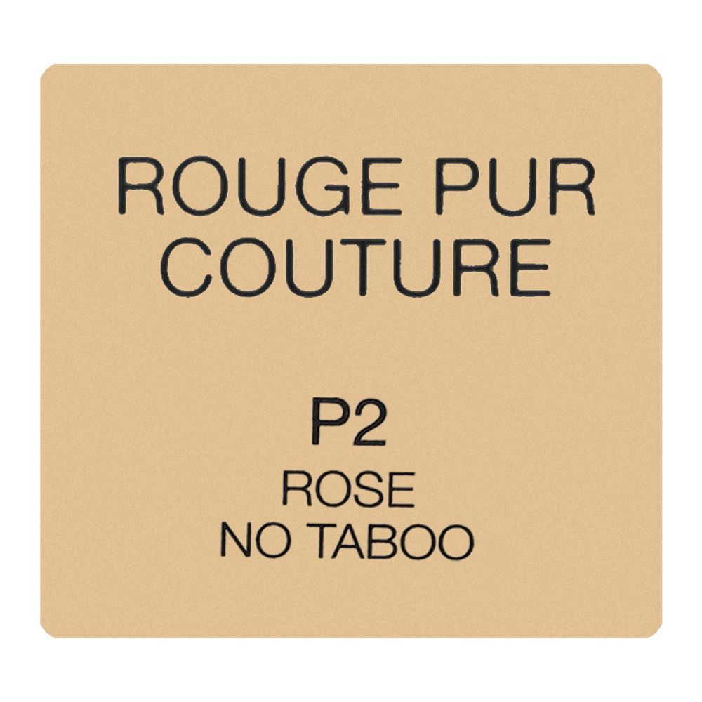 Yves Saint Laurent Rouge Pur Couture Satin Color Lipstick, P2 Rose No Taboo, 3.8g - Image 6