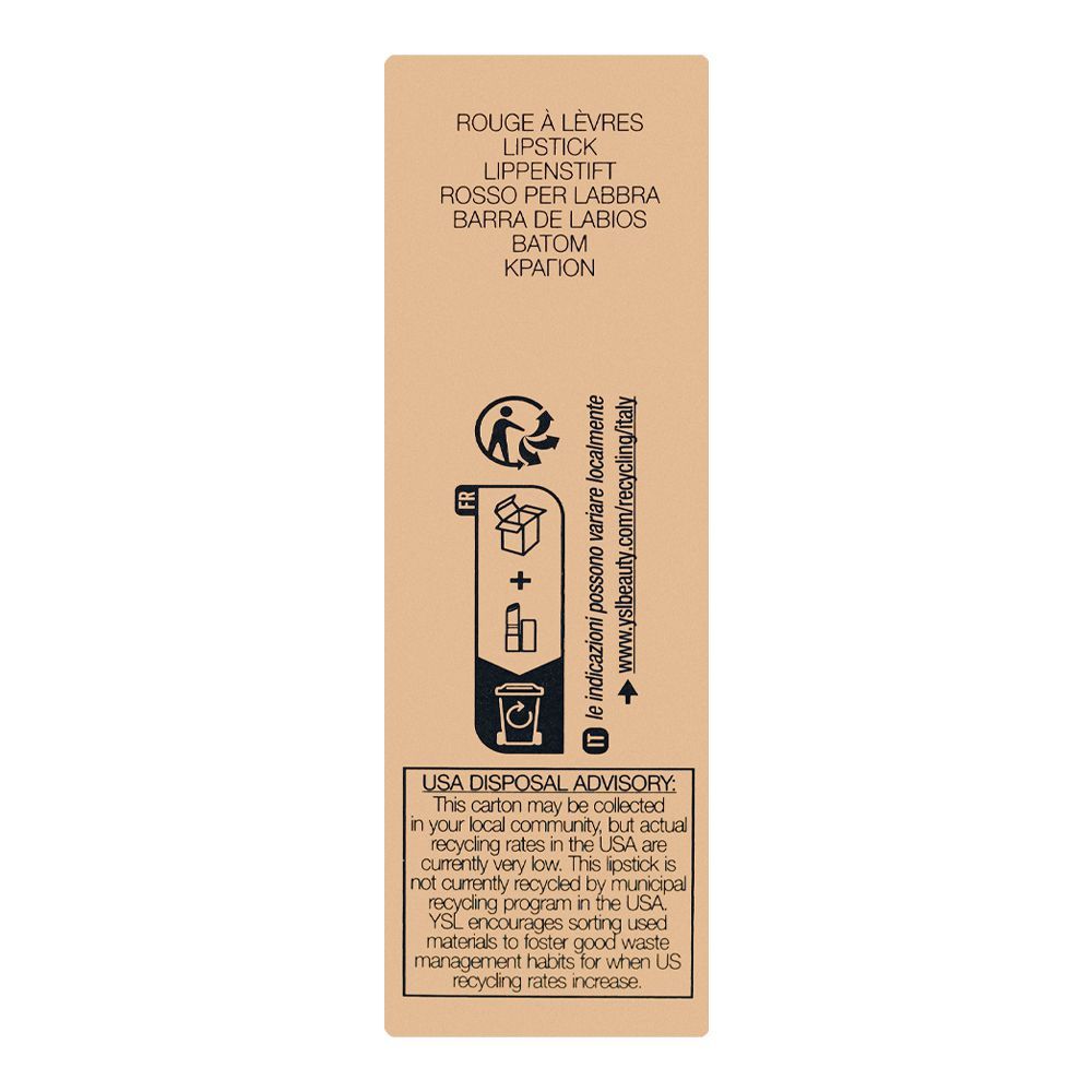 Yves Saint Laurent Rouge Pur Couture Satin Color Lipstick, N10 Nude Stiletto, 3.8g - Image 4