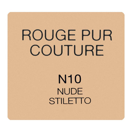Yves Saint Laurent Rouge Pur Couture Satin Color Lipstick, N10 Nude Stiletto, 3.8g - Image 6