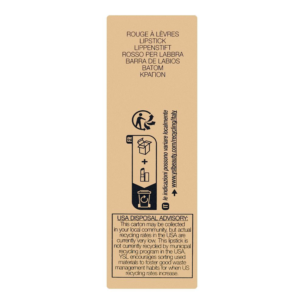 Yves Saint Laurent Rouge Pur Couture Satin Color Lipstick, N12 Nude Instinct, 3.8g - Image 4