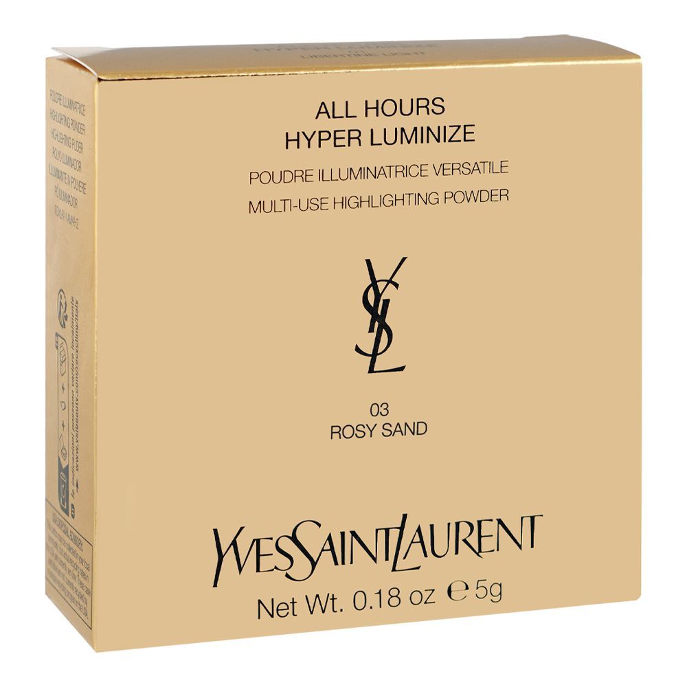 Yves Saint Laurent All Hours Hyper Luminize Multi-Use Highlighting Powder, 03 Rosy Sand, 5g - Image 2