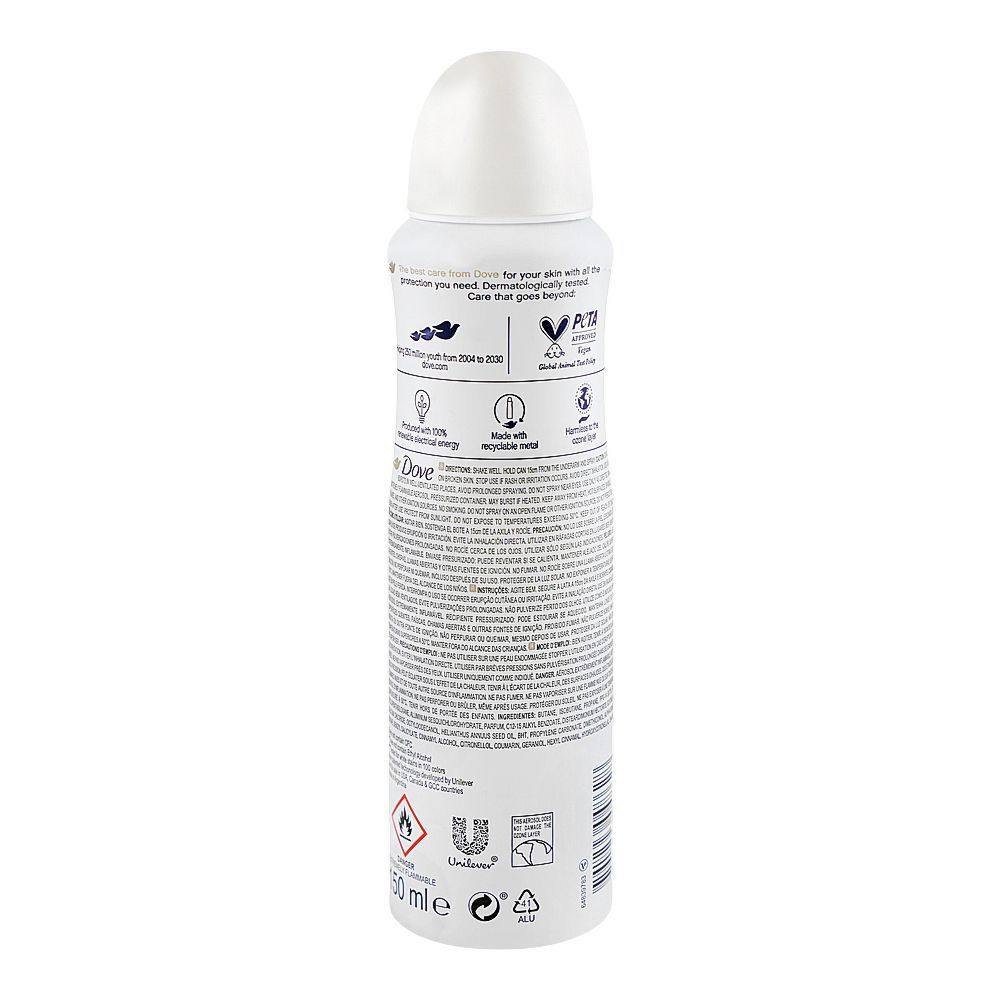 Dove Invisible Dry Violet & White Freesia Scent Anti-Perspirant Deodorant Spray, For Women, Vegan, 150ml - Image 2