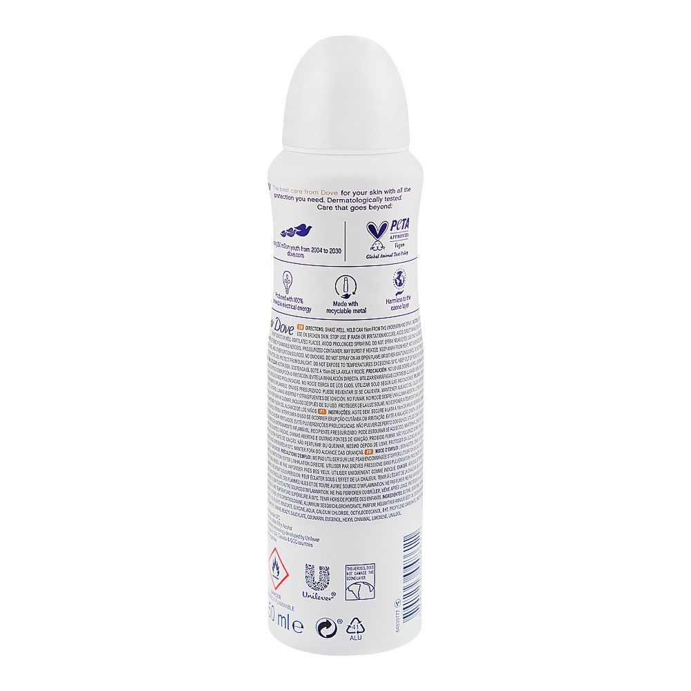Dove Nourishing Secrets Coconut & Jasmine Flower Scent Anti-Perspirant Deodorant Spray, For Men & Women, Vegan, 150ml - Image 2