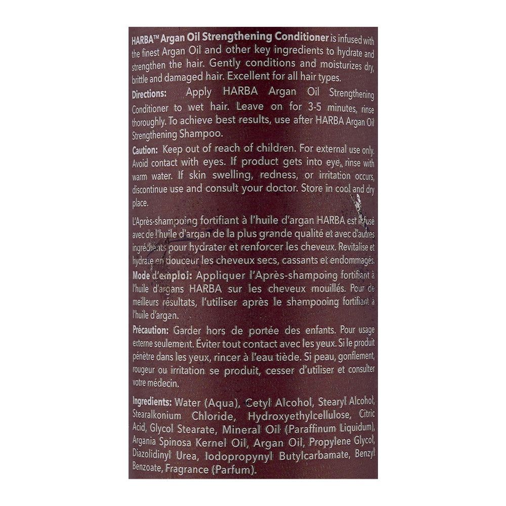 Max Fair Harba Argan Oil Strengthening Conditioner, For All Types Of Hair, 236ml - Image 3