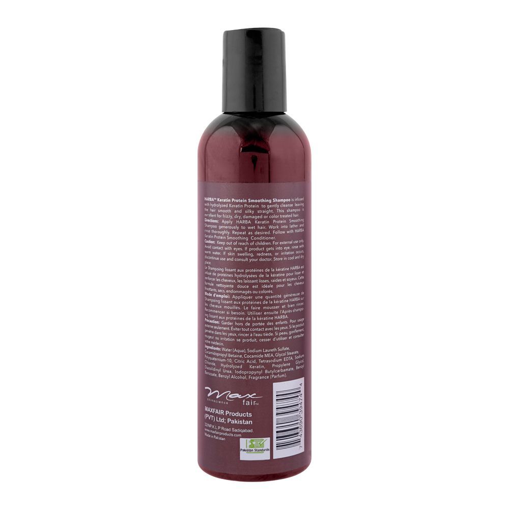 Max Fair Harba Keratin Protein Soft & Smoothing Shampoo, 236ml - Image 2