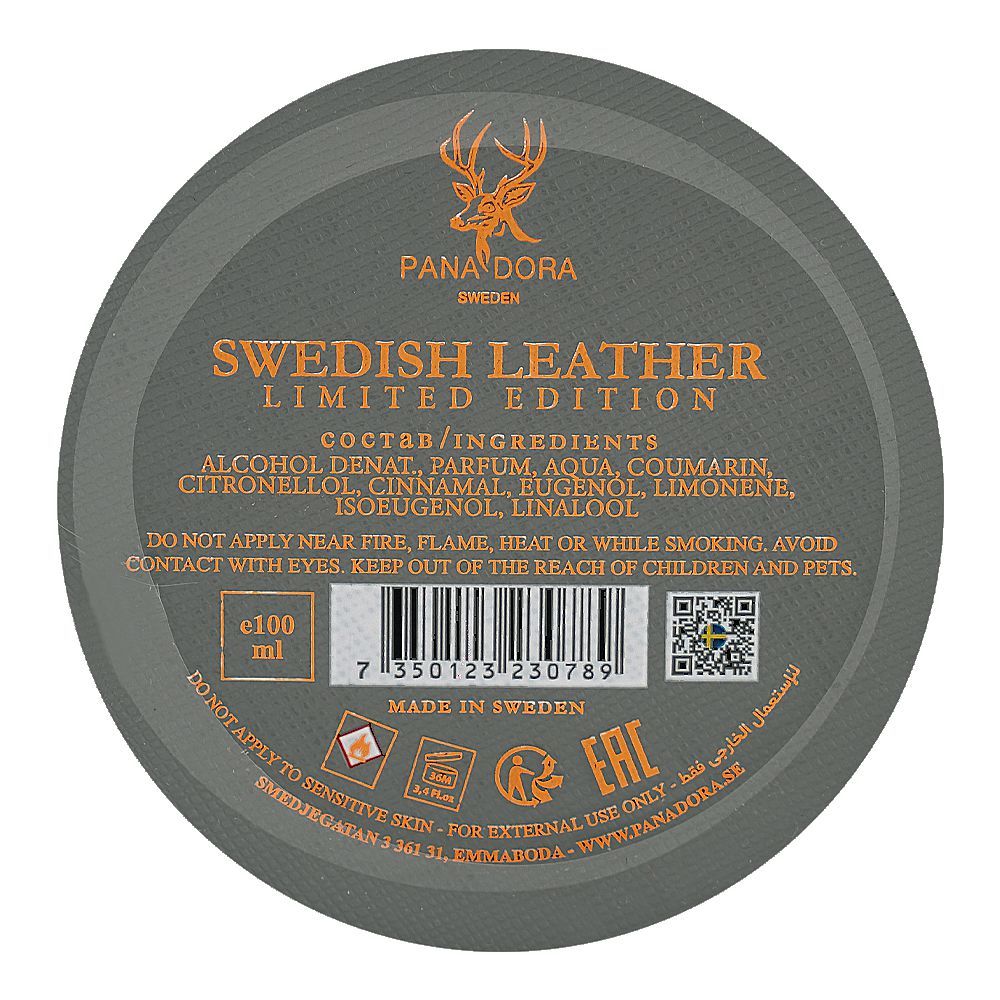 Pana Dora Sweden Swedish Leather Extrait, Eau De Parfum, For Men & Women, 100ml - Image 4
