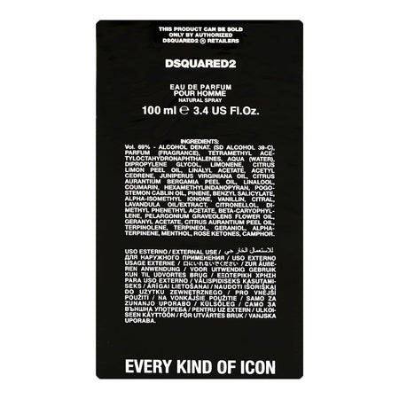 Dsquared2 Icon Pour Homme, Eau De Parfum, For Men, 100ml - Image 3