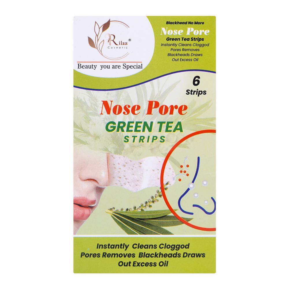 Rilza Nose Pore Green Tea Cleansing Strip, 6-Pack - Main Image