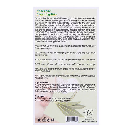 Rilza Nose Pore Green Tea Cleansing Strip, 6-Pack - Image 2
